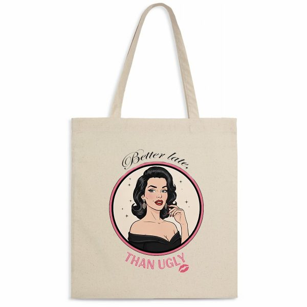 tote bag better late