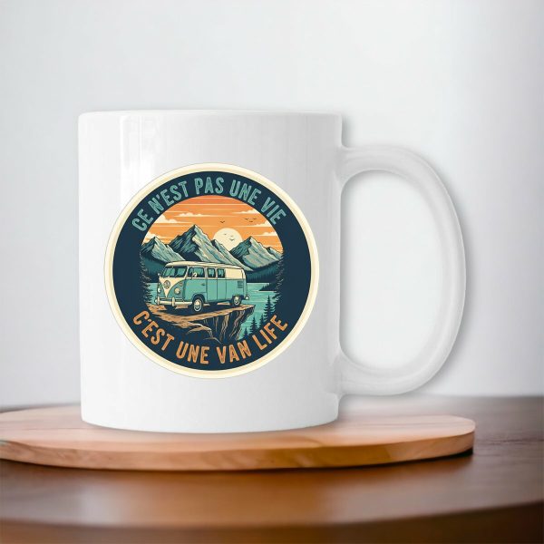 visual_Blanc Mug ce n'est pas une vie
